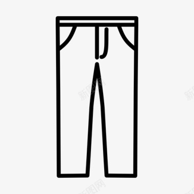 裤子时装牛仔裤图标图标