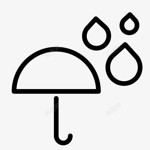 雨云晴图标svg_新图网 https://ixintu.com 云 云和天气 天气 晴 雨