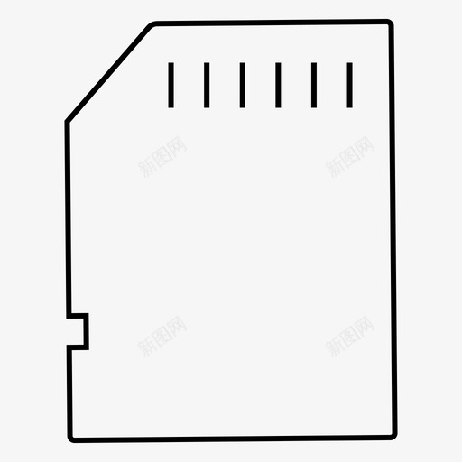 存储卡记忆棒sd卡图标svg_新图网 https://ixintu.com sd 存储卡 存储器 摄影 记忆棒 设备