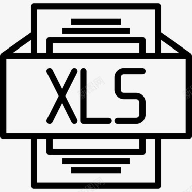 xlsfiletype3线性图标图标