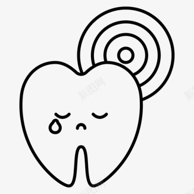 牙痛牙齿牙医图标图标