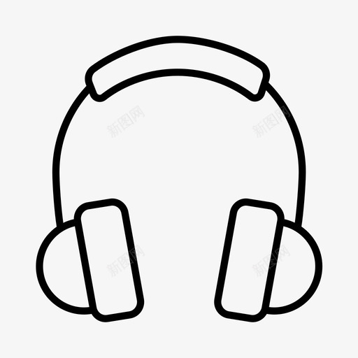 音乐活动耳机图标svg_新图网 https://ixintu.com 娱乐 活动 爱好 耳机 音乐