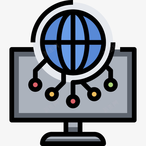 全球网格业务分析3线性颜色图标svg_新图网 https://ixintu.com 业务 全球 全球网 分析 线性 网格 颜色
