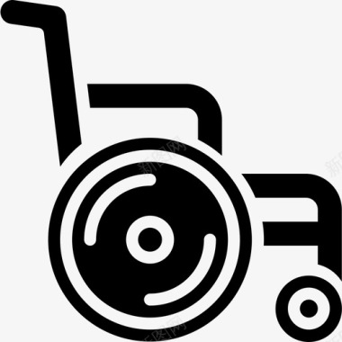 轮椅医疗设备2填充图标图标