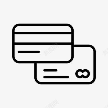 信用卡银行卡商务图标图标