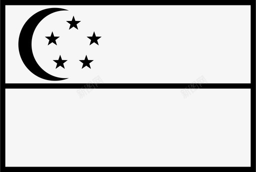 新加坡国旗国家世界图标图标