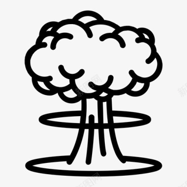 蘑菇云炸弹广岛图标图标