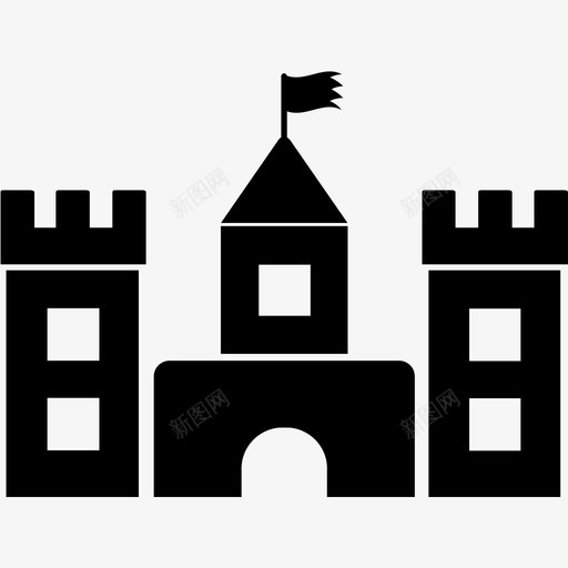 城堡童话幻想图标svg_新图网 https://ixintu.com 图标 城堡 实心 幻想 童话