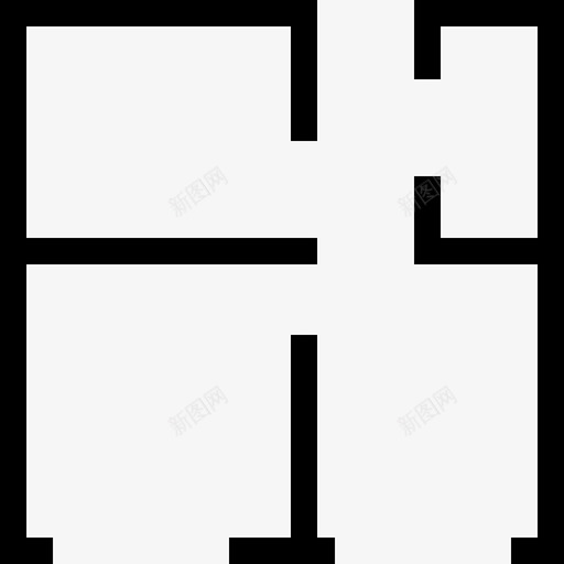 平面图建筑工程蓝图图标svg_新图网 https://ixintu.com 公寓 家居 平面图 建筑工程 房屋 施工图 蓝图