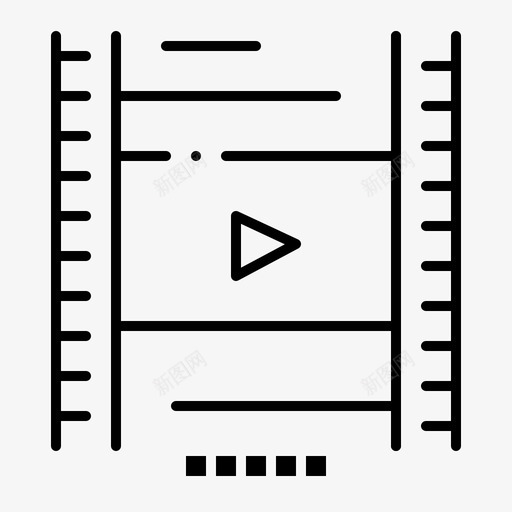 视频教育电影图标svg_新图网 https://ixintu.com 2月 v4 收集 教育 电影 界面 网络 视频 课程