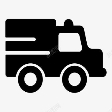 汽车保险卡车货车图标图标