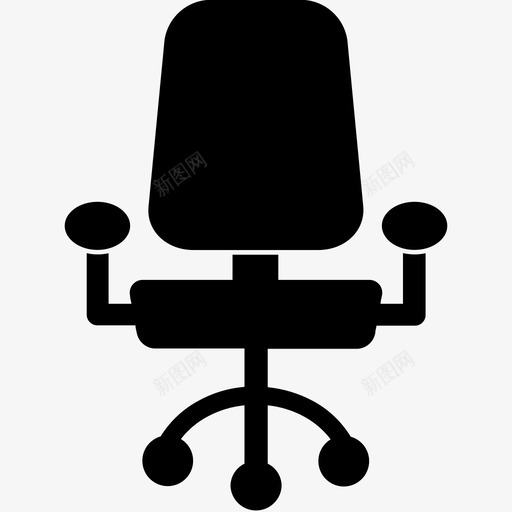 办公椅装饰家具图标svg_新图网 https://ixintu.com 办公椅 家具 家具实心图标 家居 装饰