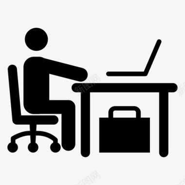 办公桌办公桌工作人员员工图标图标
