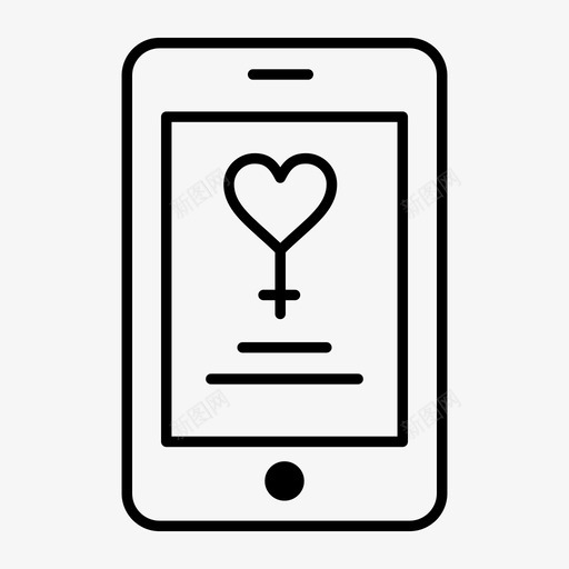 应用程序手机约会应用程序图标svg_新图网 https://ixintu.com 应用程序 情人 手机 爱情 约会应用程序 网络界面2月收集v4