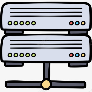 服务器对话资源17彩色图标图标