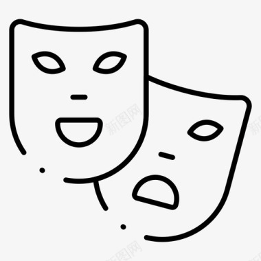 面具狂欢节角色图标图标