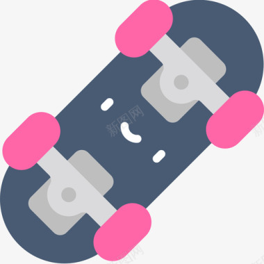滑板儿童玩具11扁平图标图标