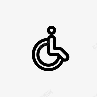 轮椅护理医院图标图标