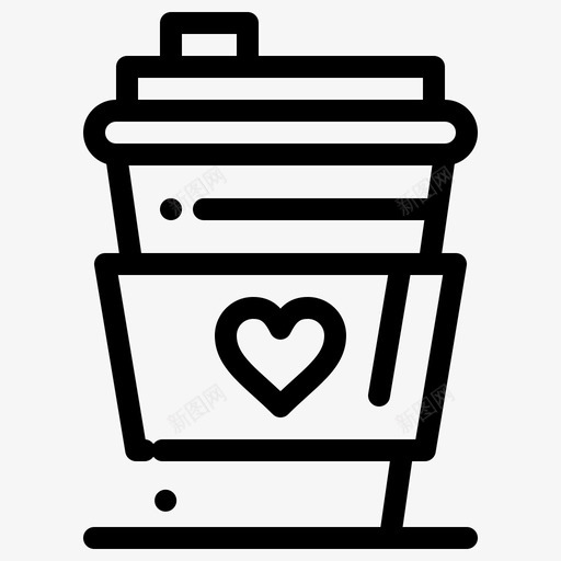 咖啡饮料爱情图标svg_新图网 https://ixintu.com 咖啡 婚礼 爱情 网络界面2月系列v4 饮料
