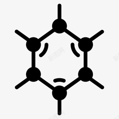 分子化学家科学图标图标