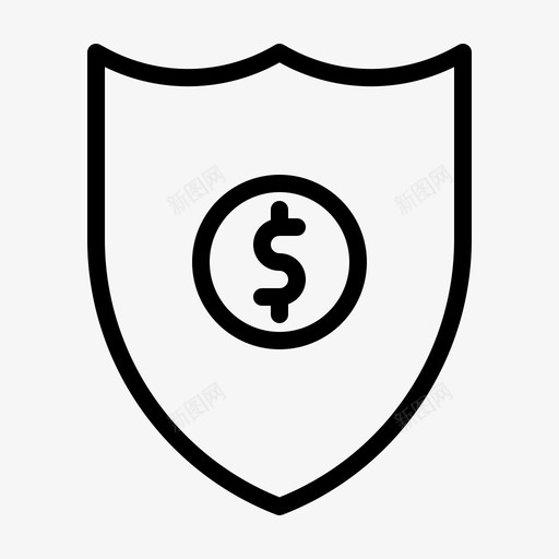 安全金融科技解决方案线图标svg_新图网 https://ixintu.com 安全 科技 解决方案 金融