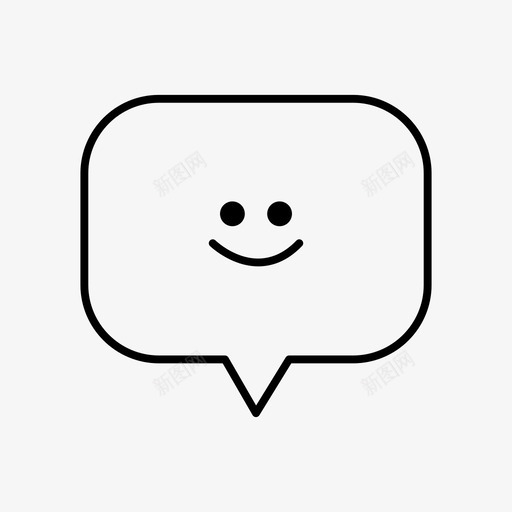 微笑留言评论快乐图标svg_新图网 https://ixintu.com 微笑 快乐 演讲 留言 短信 评论