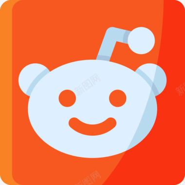 Reddit徽标社交媒体徽标平面图标图标