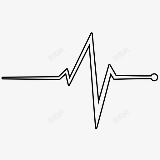 心率心跳监护仪图标svg_新图网 https://ixintu.com 心率 心跳 监护仪 脉搏