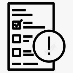 检查报告单报告单检查单报告问题图标高清图片