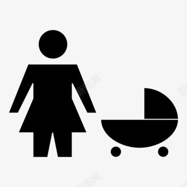 母亲婴儿父母图标图标