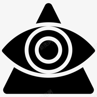 网络眼眼睛监视器监控图标图标