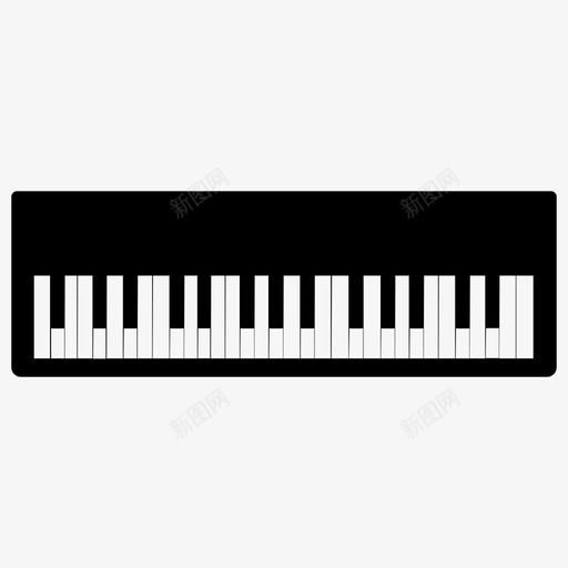 钢琴乐器键盘图标svg_新图网 https://ixintu.com 乐器 声音 钢琴 键盘 音乐