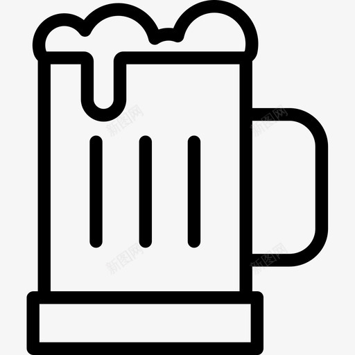 啤酒41号赌场直线型图标svg_新图网 https://ixintu.com 41号赌场 啤酒 直线型