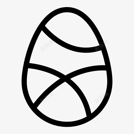 庆祝装饰复活节图标svg_新图网 https://ixintu.com 伊斯特 假日 堡线 复活节 庆祝 彩蛋 快乐 装饰