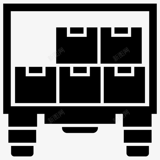 运输卡车货物运输物流配送图标svg_新图网 https://ixintu.com 仓库立体图标包 物流配送 移动卡车 货物运输 运输卡车