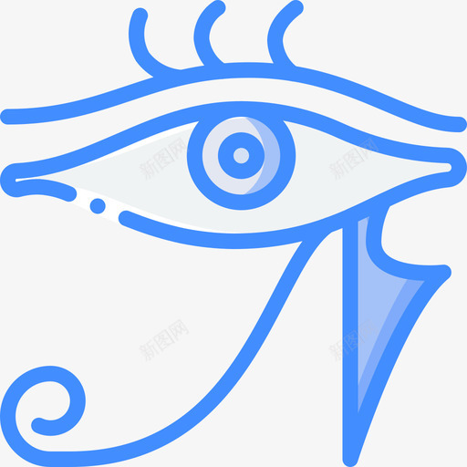 荷鲁斯之眼考古学5蓝色图标svg_新图网 https://ixintu.com 考古学5 荷鲁斯之眼 蓝色