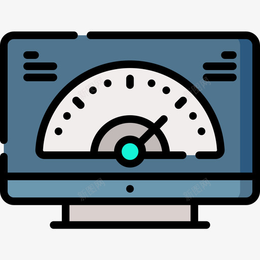 速度网络托管38线性颜色图标svg_新图网 https://ixintu.com 托管 线性 网络 速度 颜色