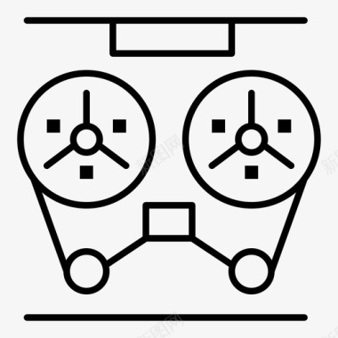 音频播放器录音机图标图标