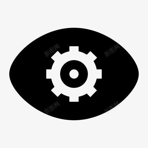 眼睛装备优化设置图标svg_新图网 https://ixintu.com 优化 商业收藏6字形 眼睛装备 视图 设置