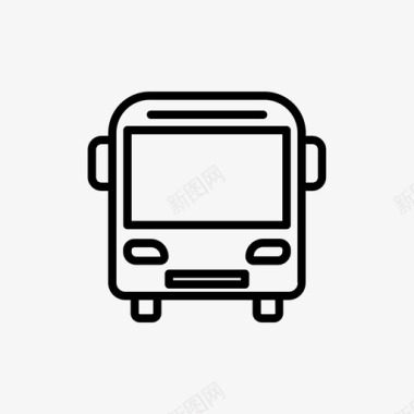 巴士巴士站巴士道图标图标