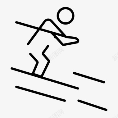 活动运动员滑雪图标图标