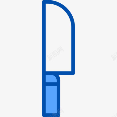 刀食物120蓝色图标图标
