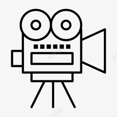 摄像机教育电影图标图标