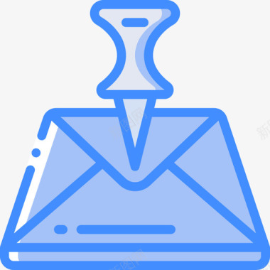 电子邮件行动和提醒2蓝色图标图标