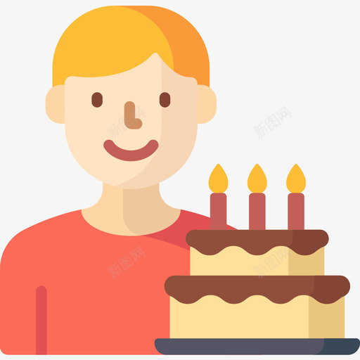 生日家庭生活23平房图标svg_新图网 https://ixintu.com 家庭生活 平房 生日