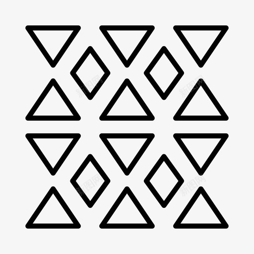 三角形图案几何图案图案图标svg_新图网 https://ixintu.com 三角形 几何 图案 重复
