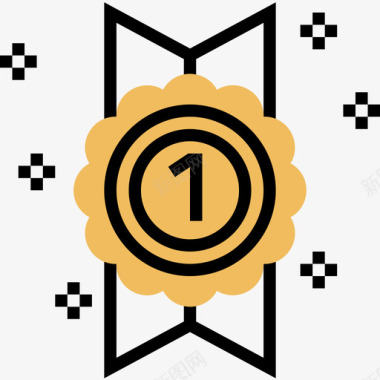 徽章15胜黄影图标图标