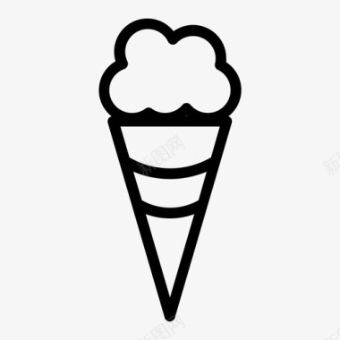 冰淇淋甜点冷冻图标图标