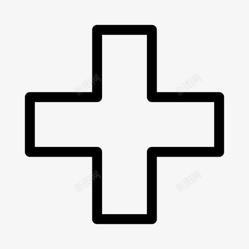 十字医疗标志图标svg_新图网 https://ixintu.com 信号 医疗 十字 媒介 标志 用户界面 符号 管理