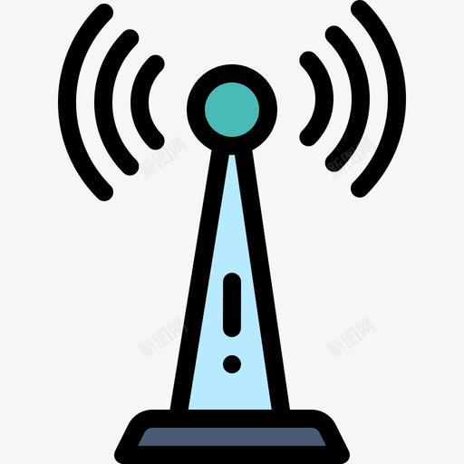 Wifi电话13线性颜色图标svg_新图网 https://ixintu.com Wifi 电话13 线性颜色